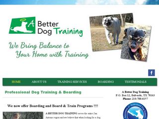 A Better Dog Training | Boarding