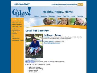 G'day Pet Care Frisco | Boarding