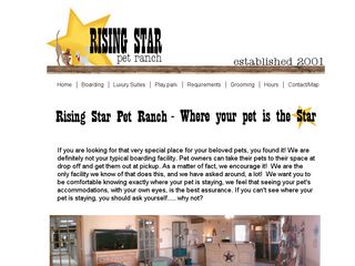 Rising Star Pet Ranch | Boarding