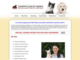 Country Club Pet World | Boarding