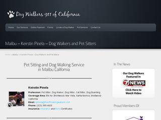 Dog Walker 911 of Malibu | Boarding