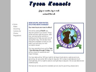 Tyson Kennels | Boarding