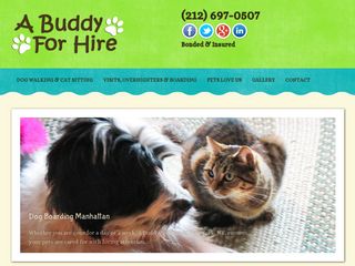 A Buddy for Hire Dog Walkers/Pet Sitters NYC | Boarding