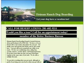 Heiman Ranch Dog Boarding Rosharon