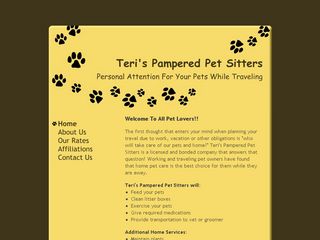 Teri's Pampered Pet Sitters | Boarding