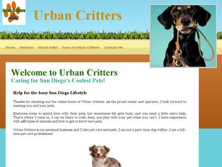 Urban Critters | Boarding