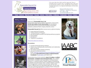 Responsible Dog  Cat Training and Behavior Sarasota