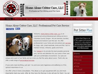 Home Alone Critter Care | Boarding