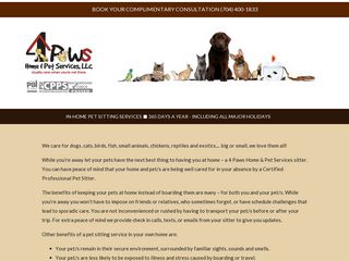 4 Paws Home Pet Services | Boarding