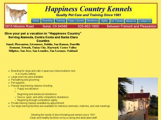 Happiness Country Kennels | Boarding