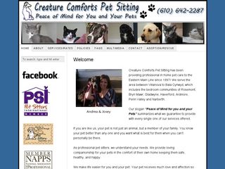 Creature Comforts Pet Sitting | Boarding