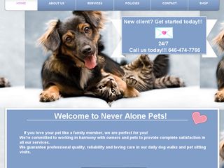 Never Alone Pets | Boarding