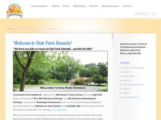 Oak Park Kennels Baltimore