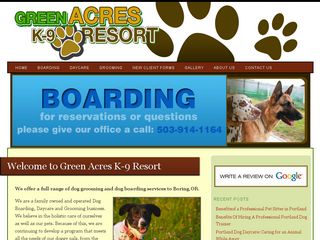 Green Acres K9 Resort | Boarding