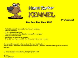 Happy Barker Kennel | Boarding