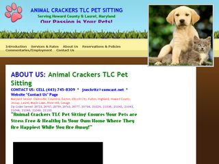 Animal Crackers TLC Pet Sitting Clarksville
