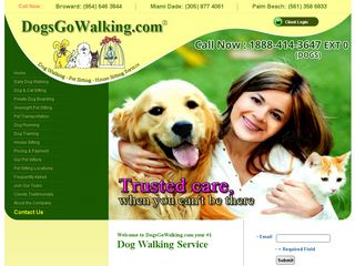 Dogs Go Walking Pet Sitting Coral Gables | Boarding