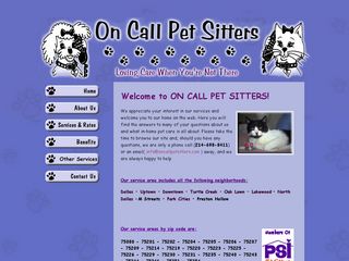 On Call Pet Sitters | Boarding