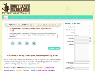 Dont Leave Me This Way Pet Sitting/Walking | Boarding