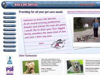 Anns Pet Service | Boarding