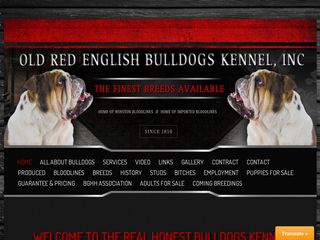 OLD RED ENGLISH BULLDOGS KENNEL Incorporated | Boarding