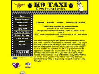 K9 Taxi Pet Sitting | Boarding