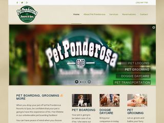 Pet Ponderosa Resorts  Spas | Boarding