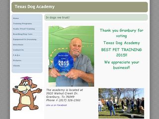 Texas Dog Academy | Boarding