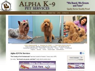 ALPHA K 9 PET SERVICES | Boarding