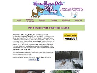 Knowplace Pets   Stay & Play Incorporated Lake In The Hill