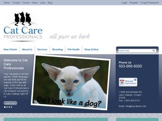 Cornwell Theresa A Cat Care Professionals | Boarding
