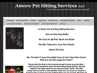 Amore Pet Sitting Services | Boarding