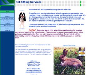 db Services pet sitting Mineral