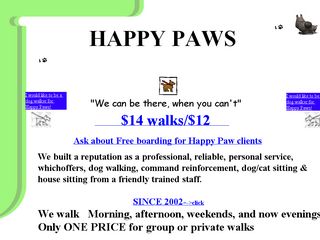 Happy Paws Dog Walking Service | Boarding