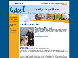 G'day Pet Care Pasedena | Boarding