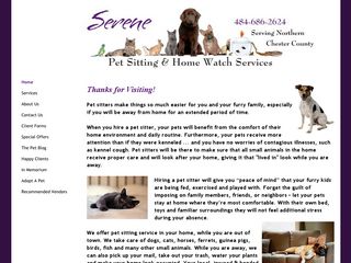 Serene Pet Sitting & Home Watch Services | Boarding