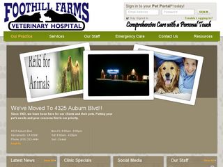 Foothill Farms Veterinary Hospital | Boarding