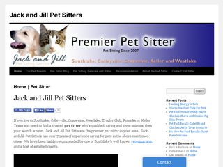 Jack and Jill Pet Sitters | Boarding