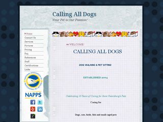 Calling All Dogs Incorporated St Petersburg