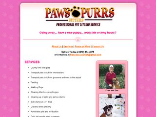 Paws and Purrs Sitters Wallingford