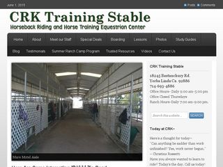 CRK Training Stable | Boarding